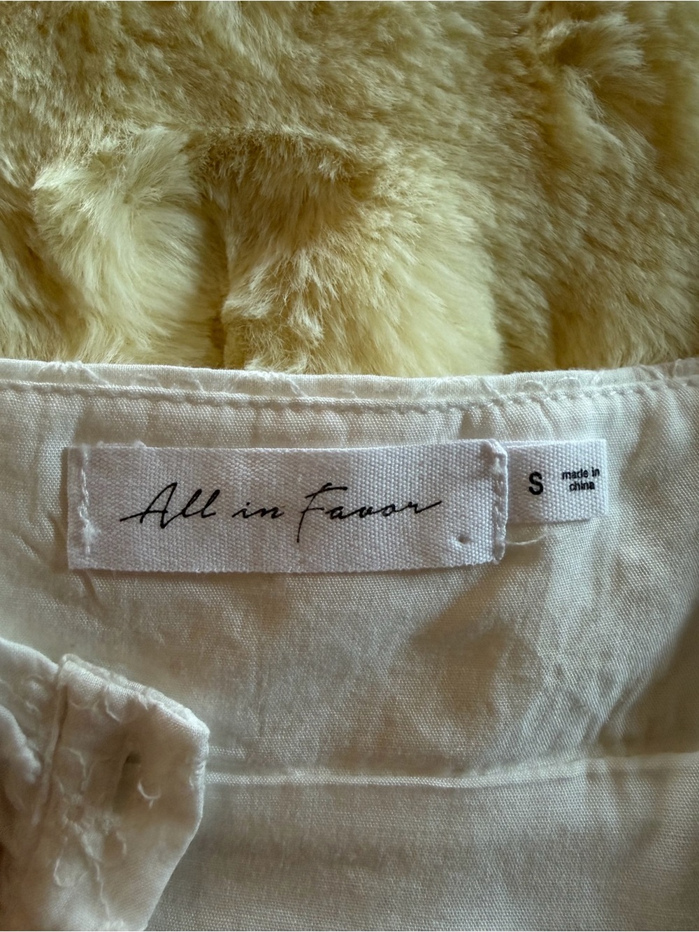 All in Favor Women’s White Dress - Small